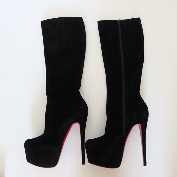 Christian Louboutin Daf Boot 160MM Suede - Picture 1 of 3